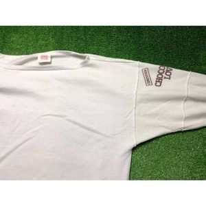 Vintage Hershey's Chocolate Men's Pullover Crewneck Sweat Shirt Size Large White